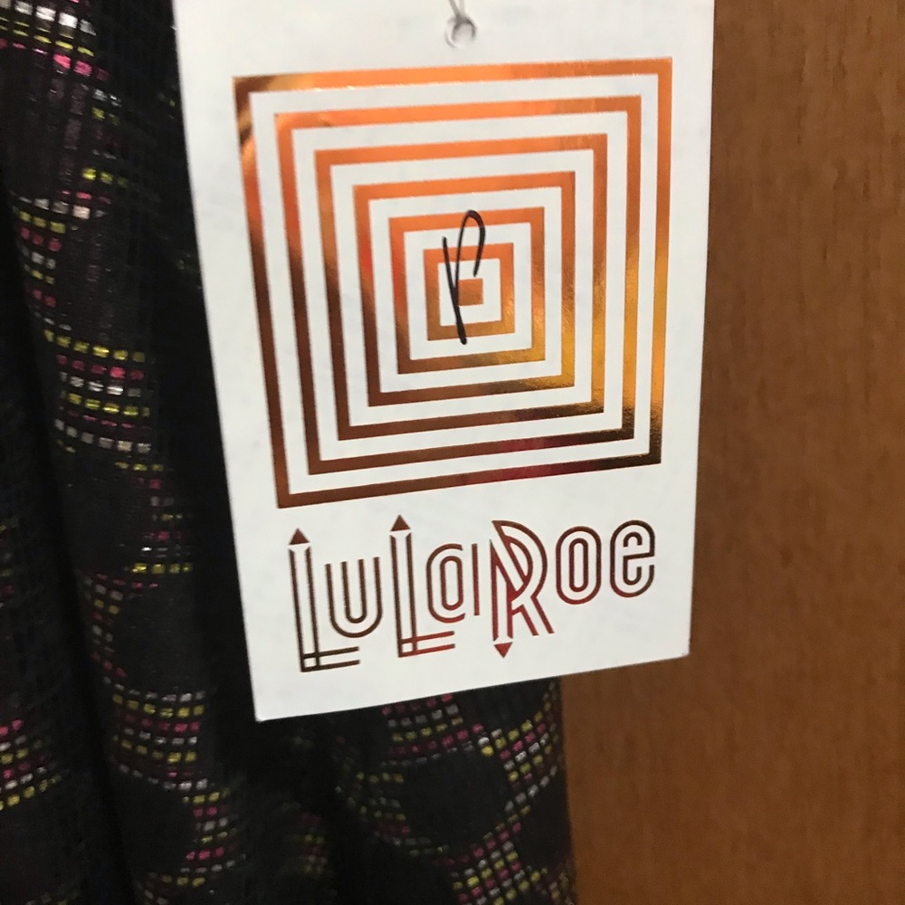 Lularoe Elegant Collection Carly Metallic - Picture 3 of 8